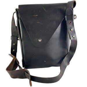 Vintage DEAN Brown Leather Shoulder Bag